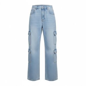 Light Blue Cargo Jeans Size Large